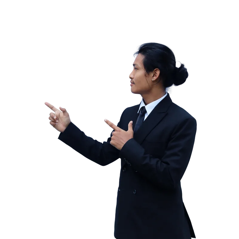 Bidhan Sunuwar pointing towards the consultation invitation