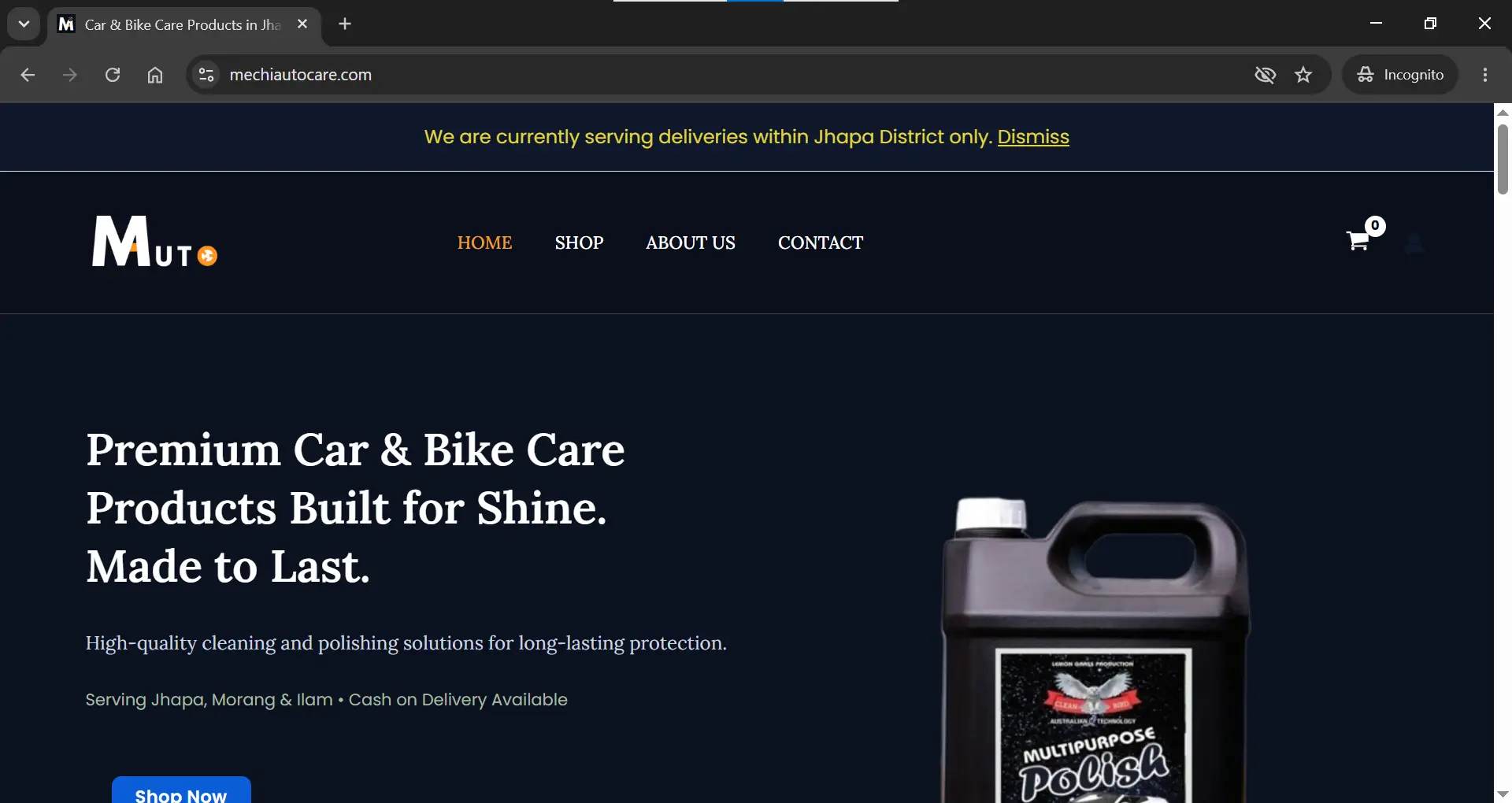mechi homepage